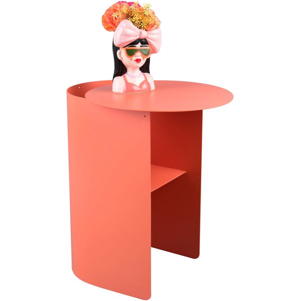 Beistelltisch Mirrors and More "Feno", Apricot, B:45Cm H:51Cm, Tische, Beistelltisch-image