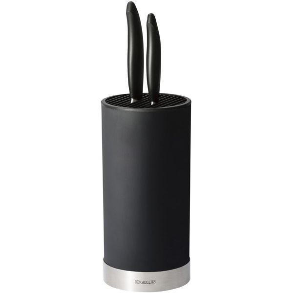 Messerblock Kyocera, Schwarz, H:22,5Cm, MesserblöCke, Messerblock, Mit 2 Messern-image