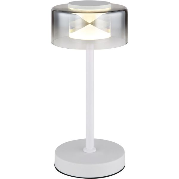 Globo Lighting Tischleuchte "Belinda", Weiß, Ø 15Cm H: 32,5Cm, 1 Stk., Leuchten, Tischlampe Nachttischlampe Deko-Tischleuchte Schlafzimmer, Tischleuchte-image
