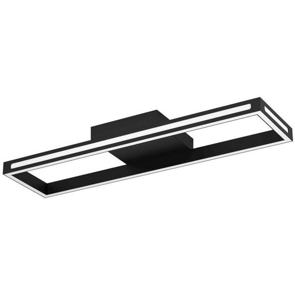 Eglo Deckenleuchte "SALVILANAS-Z", Schwarz-Weiß (Schwarz Weiß), 1, H: 7,5Cm, 1 Stk., Leuchten, App Und Sprachsteuerung Alexa, Dimmbar, Metall Deckenlampe Schwarz, Deckenleuchte-image