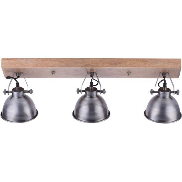 Just Light Deckenleuchte "Samia", Grau (Stahlgrau), 3, H: 25Cm, 1 Stk., Leuchten, Deckenlampe, Deckenspot Deckenstrahler-image