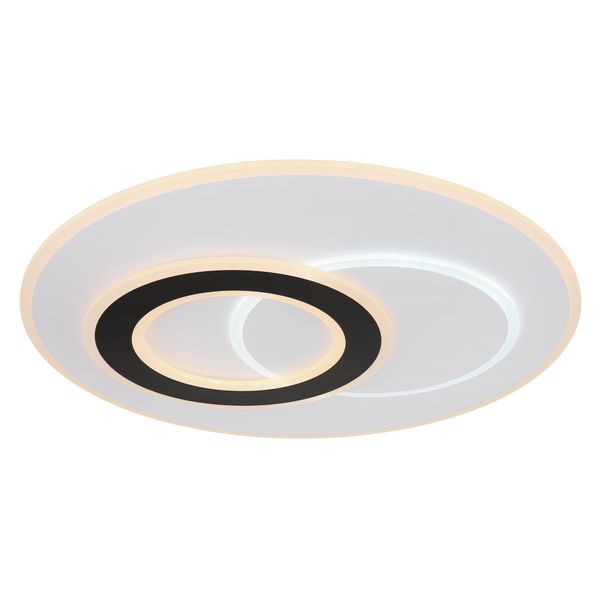 Globo Lighting LED Deckenleuchte "Jacques", Weiß, 1 Stk., Leuchten, Deckenlampe/Rund/Wohnzimmer/Schlafzimmer/Modern, LED Deckenleuchte-image