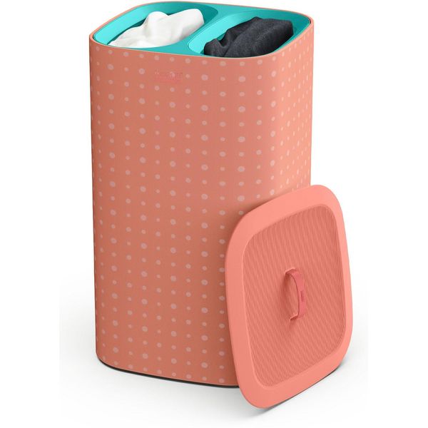 WäSchekorb Joseph Joseph "Tota Pop 60-Liter", Rot (Orange), B:59,5Cm H:71Cm T:40Cm, Stoff, WäSchesammler, WäSchekorb, 2X30-Liter-Tragetaschen Aus Stoff-image