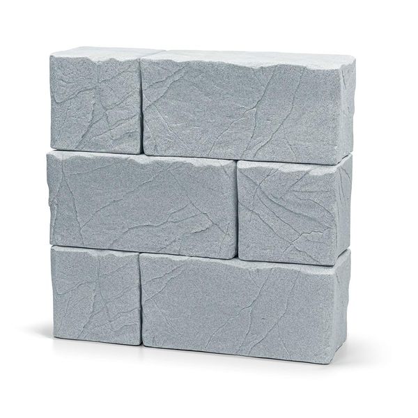 Regenwassertank Arves "Stone Block", Grau (Kaltes Grau), B:114Cm H:116Cm T:38Cm, Polyethylen, Regentonnen-image