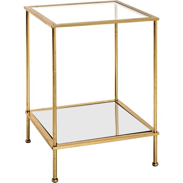 Beistelltisch Haku "Sofatisch, Wohnzimmertisch", Gold (Gold, Gold, Gold), B:39Cm H:55Cm T:39Cm, Tische, Beistelltisch, Quadratisch - Aus Metall Gold B/T/H 39/39/55 Cm-image