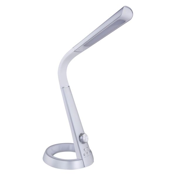 Globo Lighting LED Schreibtischlampe "Mitti", Silber (Silberfarben), 1 Stk., Leuchten, Farbwechsel Rot-GrüN-Blau, Tischleuchte, BüRoleuchte, LED Schreibtischlampe-image