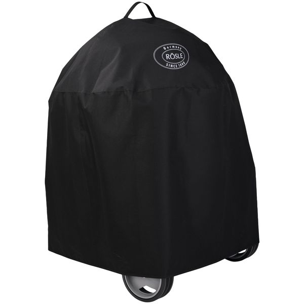 Grill-SchutzhüLle Rösle "No.1, 25042", Schwarz, B:78Cm H:112Cm L:78Cm, Polyester, Planen, FüR Sport F50/Belly F50, 100% Polyester, Klettverschluss, Wasserdicht-image