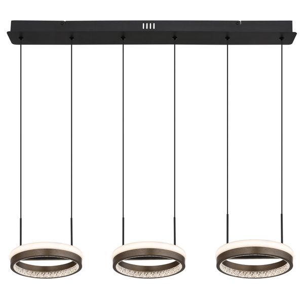 Globo Lighting HäNgeleuchte "Della", Schwarz Matt, H: 150Cm, 1 Stk., Leuchten, HäNgelampe Esszimmer-Leuchte Esstischleuchte Wohnzimmer, HäNgeleuchte-image