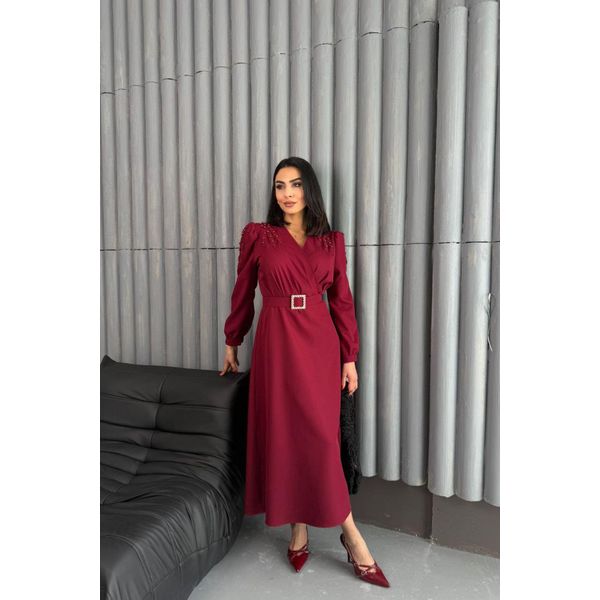GüRtel-A-Linien-Midikleid-image