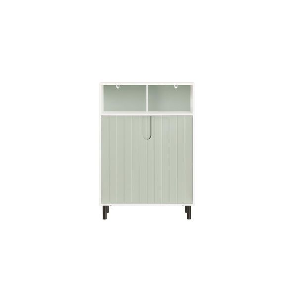 sobuy Badunterschrank Mit 2 TüRen GrüN 60X30X87Cm Modern-image