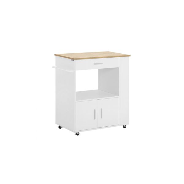 sobuy KüChenwagen Mit 1 Schublade Weiß 75X46X88Cm Funktional-image