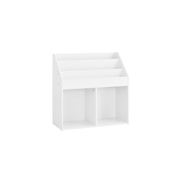 sobuy Kinderregal Mit 5 FäChern Weiß 68X30X68Cm Minimalistisch-image