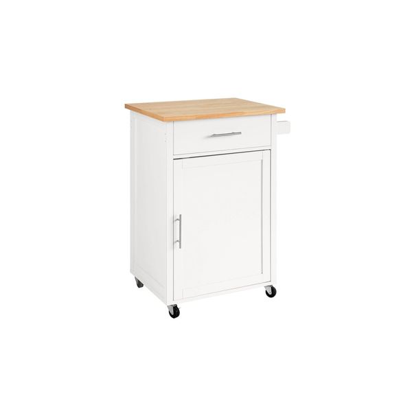 sobuy KüChenwagen Mit 1 Schublade Holzfarbe 65X45,7X90Cm Funktional-image