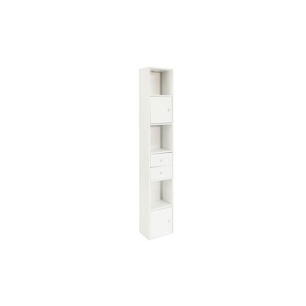 sobuy Badezimmerschrank Mit Schubladen Weiß 33X24X188Cm Funktional-image