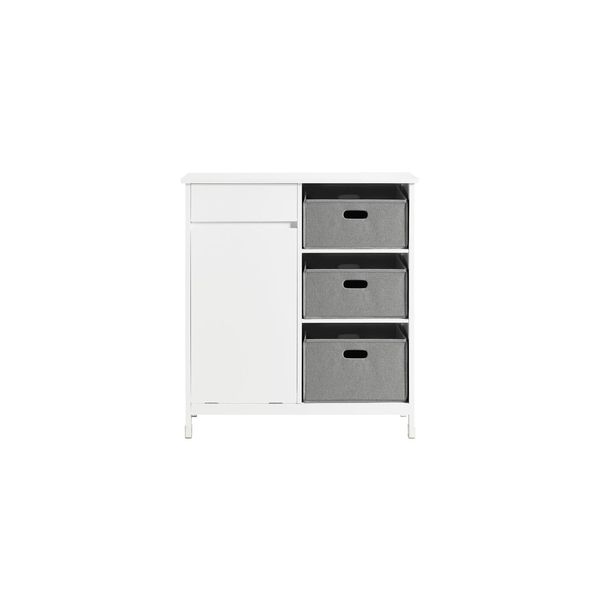 sobuy WäScheschrank Mit 1 Schublade Weiß 80X38X90Cm Funktional-image