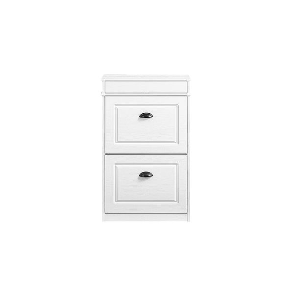 sobuy Schuhschrank Mit 1 Schublade Weiß 53,5X23,8X85Cm Modern-image