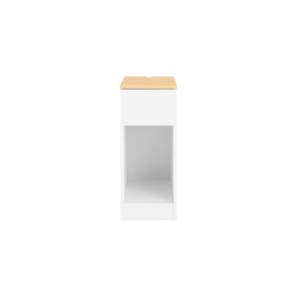 sobuy Nachttisch Mit 1 Schublade Holzfarbe Modern-image