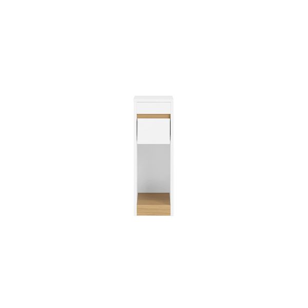 sobuy Nachttisch Mit 1 Schublade Holzfarbe 20X35X60Cm Minimalistisch-image