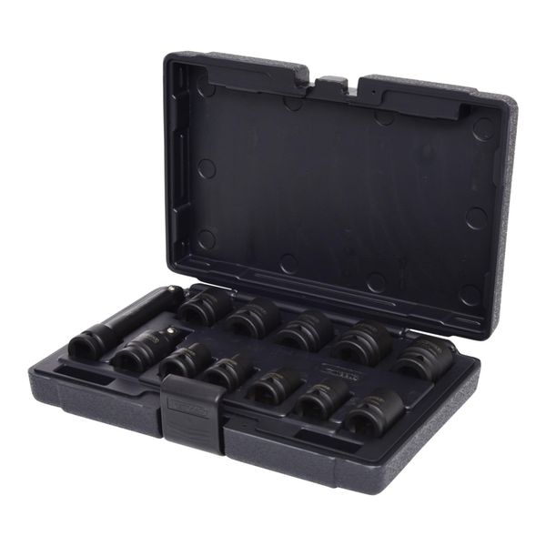Ks Tools 1/2" Sechskant-Kraft-Stecknuss-Satz, Kurz, 12-Teilig (515.0112)"-image