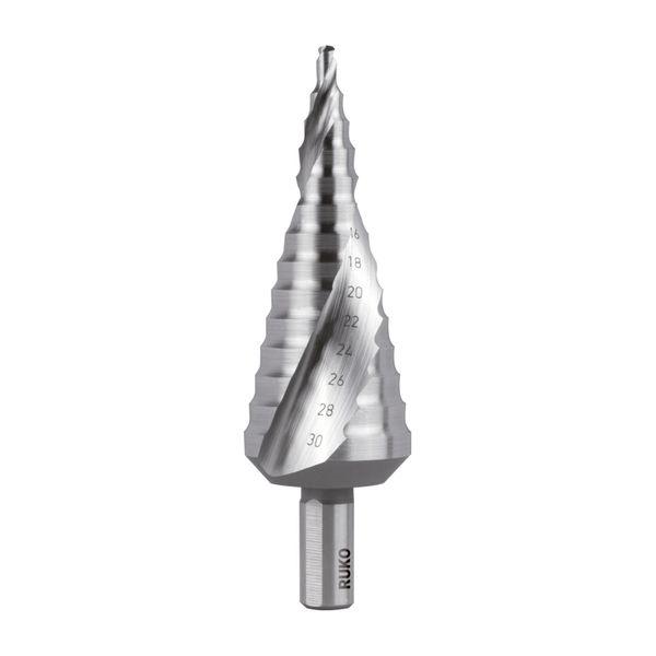 Ruko HSS Co 5 Stufenbohrer, Geschliffen, Spiralgenutet Mit Kreuzanschliff 100 Mm, 101052E)-image