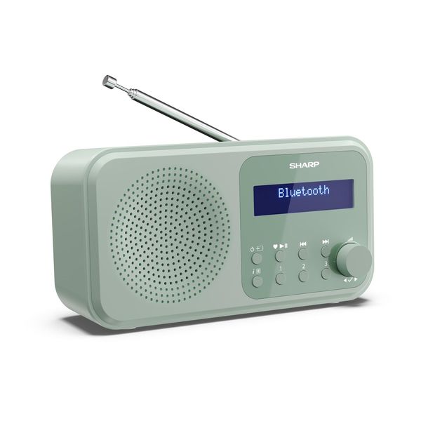 Sharp DR-P420 Tokyo Dab+ Digitalradio Bluetooth Lautsprecher UKW DAB Wecker Dual-Alarm GrüN-image