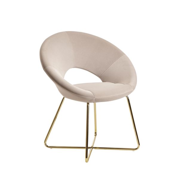 Wohnling Esszimmerstuhl Samt WL6.191 Beige-image
