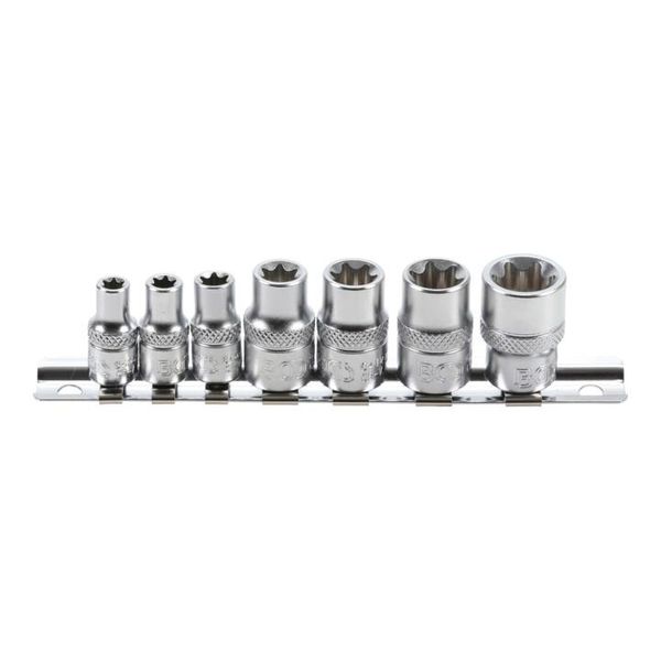 BGS SteckschlüSsel-Einsatz-Satz E-Profil Antrieb Innenvierkant 6,3 Mm / 10 Mm SW E6 - E16 7 Tlg. ; BGS Technic (2027)-image