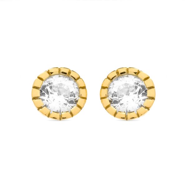 Luxenter Ohrringe, 925 Sterling Silber Naadim Und GläNzende 18K Vergoldete Zirkonias-image