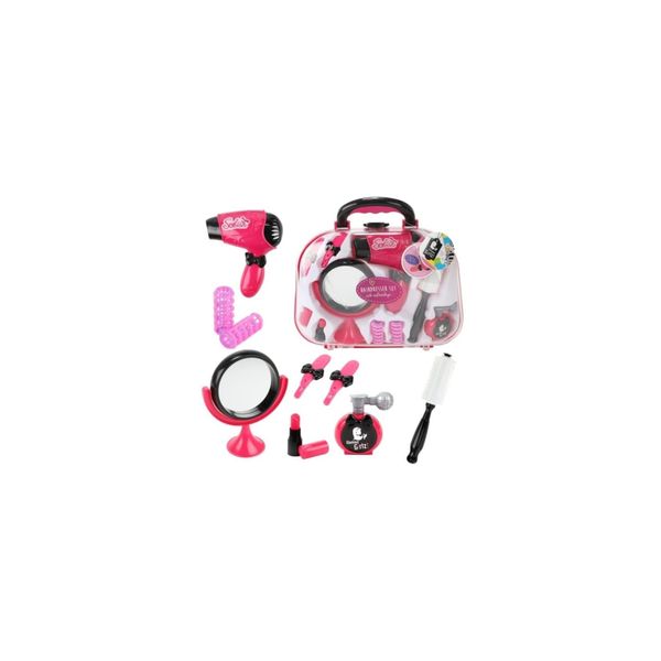 Toi-Toys Glamour Shine Friseurset Mit Echtem FöN, Koffer & ZubehöR FüR Kinder Ab 3 Jahren-image