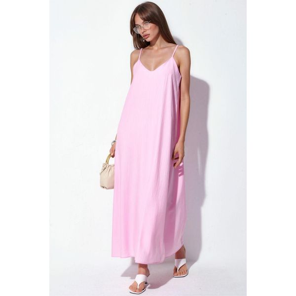 Damen Unifarben Maxi Unterkleid-image