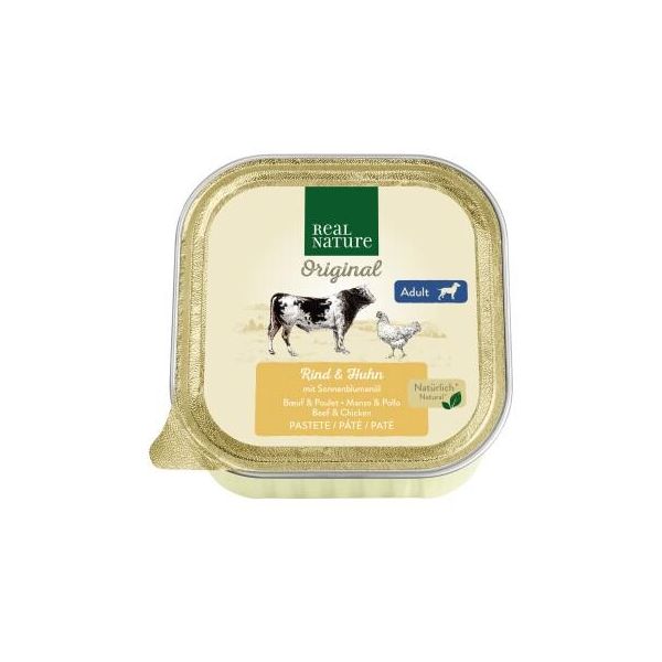 Real Nature Adult Poulet Et BœUf 34X100 G-image