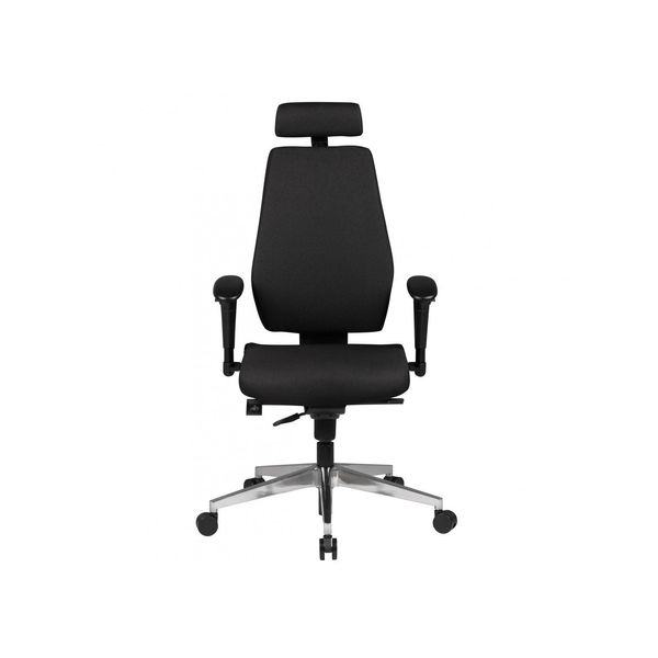 FineBuy BüRostuhl Schwarz Schreibtischstuhl Stoff Drehstuhl Arbeitsstuhl-image