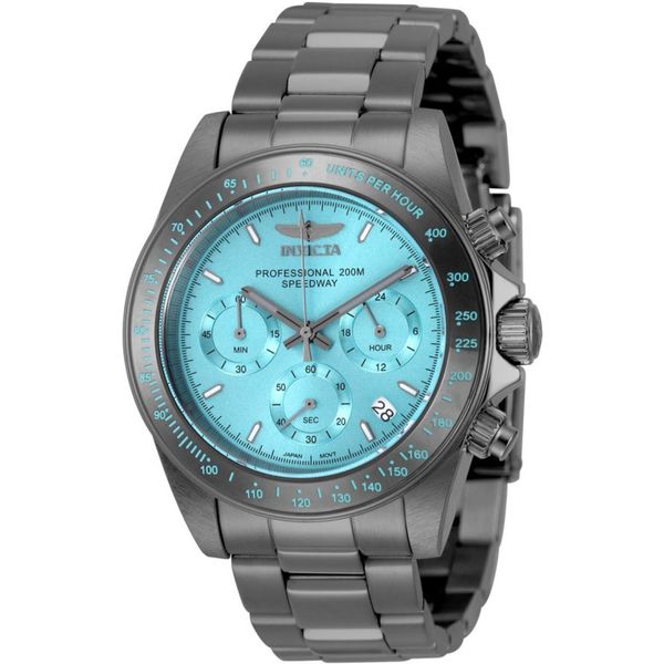 Invicta Speedway 50820 Herrenuhr - Quarzwerk - Edelstahl Mit Blauem Zifferblatt - 39 Mm-image