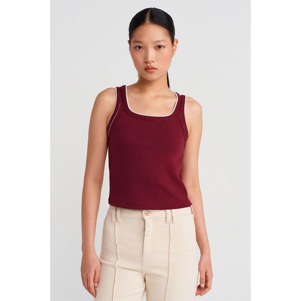 Damen Rippstrick Baumwolle Cami Bluse-image