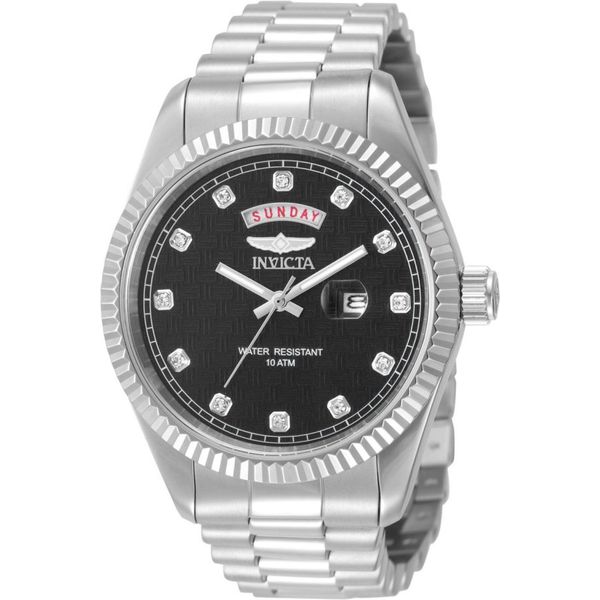 Invicta Specialty 51042 Herrenuhr - Quarzwerk - Edelstahl Mit Schwarzem Zifferblatt - 43 Mm-image