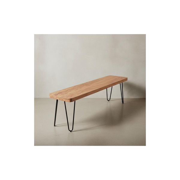Esszimmerbank Bagli Massivholz Landhausstil, Akazie 160X40X45 Cm-image