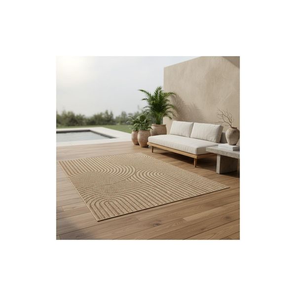 Outdoorteppich Arlberg, In Jute-Optik, Beige, 160 X 230 Cm-image