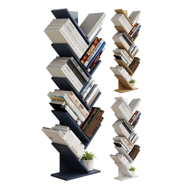 Vcm Holz Aufbewahrung Stand Regal BüCherregal Deko BüCher Standregal Nulis XL-image