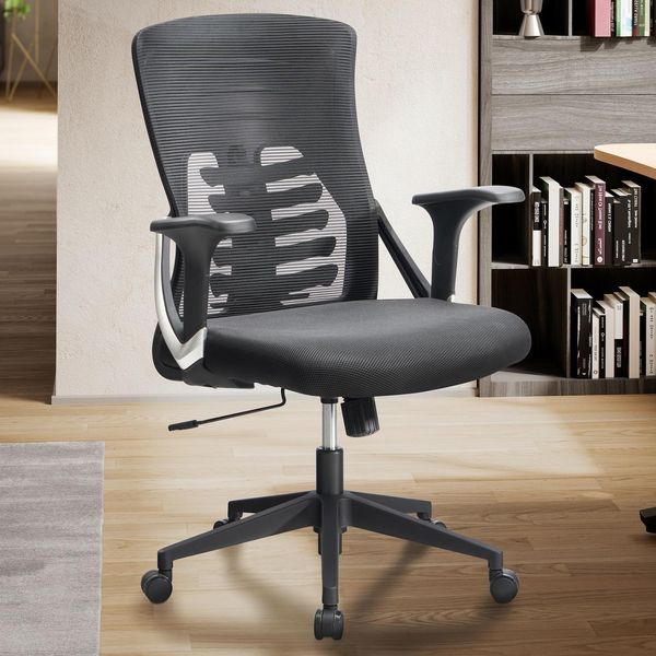 BüRostuhl FineBuy Schreibtischstuhl Mesh Drehstuhl Ergonomisch Stoff 120 Kg-image