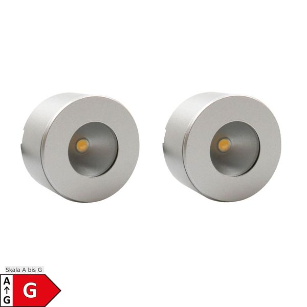 LED Unterbauleuchte, Mini-Star, Silber-Grau, Warmweiss, 2Er SET-image