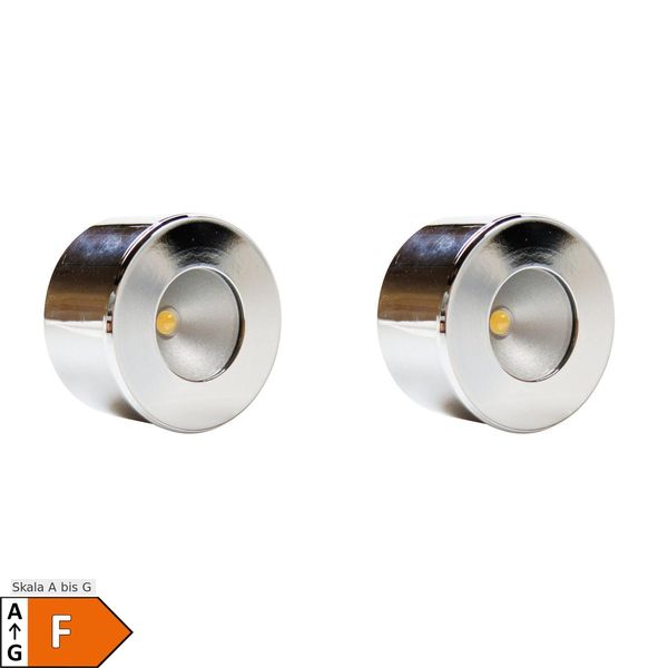 LED Unterbauleuchte, Mini-Star, Chrom, Warmweiss, 2Er SET-image