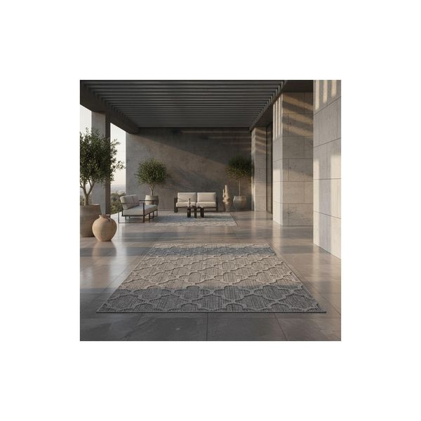 Outdoorteppich Imst, Im Skandi-Stil, Grau, 140 X 200 Cm-image