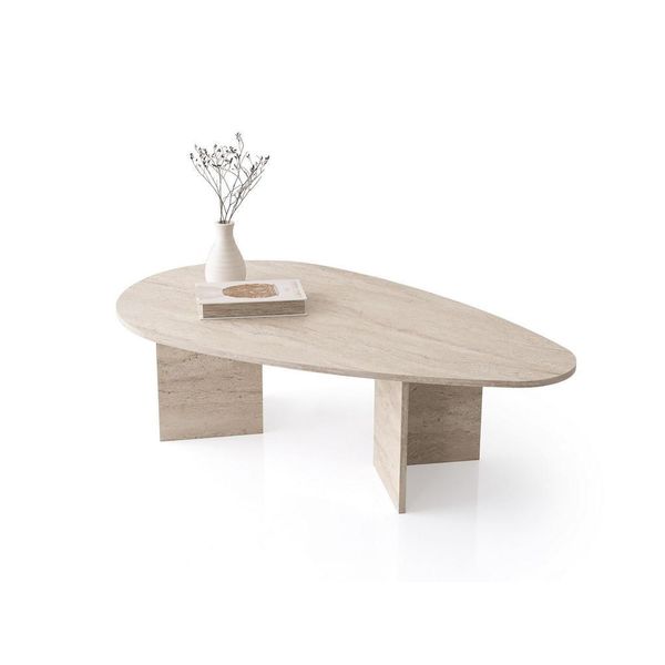 Habitat Garten Couchtisch, Beige, Holz, 79X42X139 Cm, Wohnzimmer, Wohnzimmertische, Couchtische-image