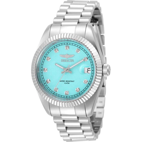 Invicta Specialty 51040 Damenuhr - Quarzwerk - Edelstahl Mit Blauem Zifferblatt - 36 Mm-image