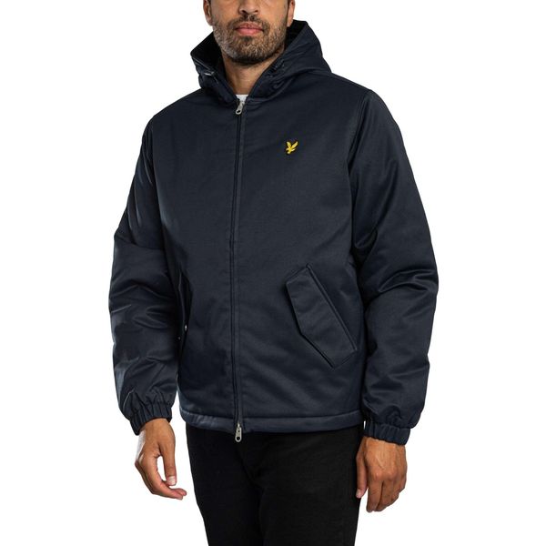 Lyle & Scott Wattierte Jacke Mit Kapuze Und ReißVerschluss, Blau-image