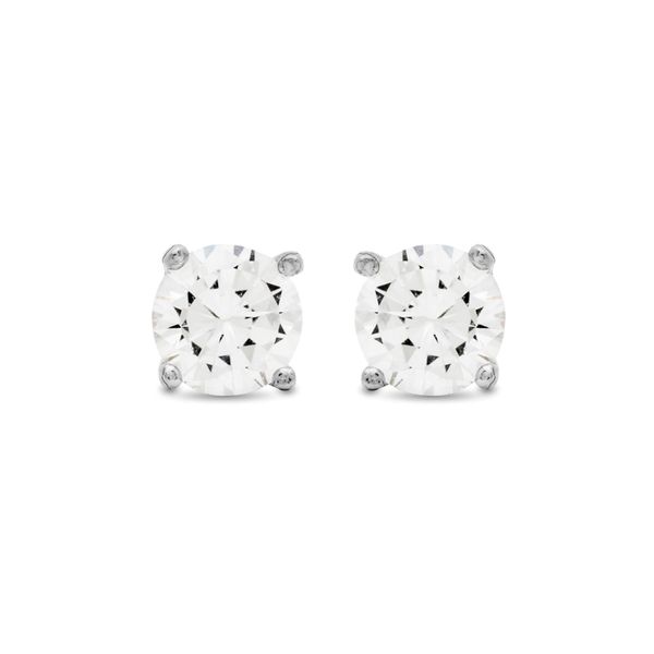Luxenter Ohrringe Sterling Silber 925 Mit Rhodiniertem Brillant Zirkonia - Basic-image
