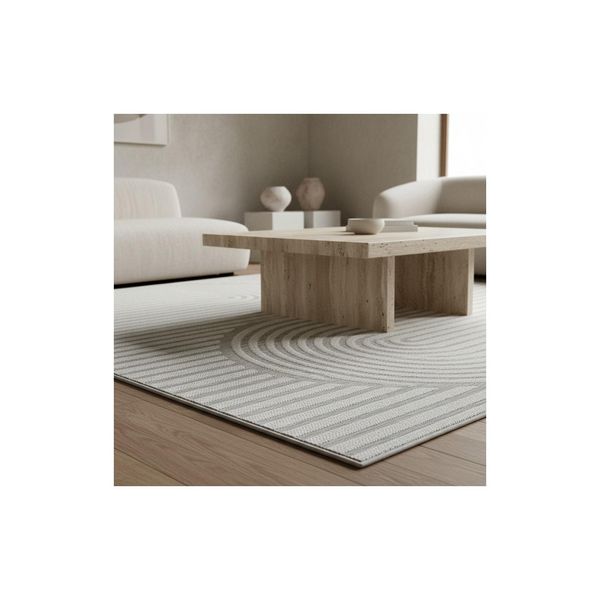 Outdoorteppich Ventoux, Im Boho-Stil, Grau, 80 X 250 Cm-image