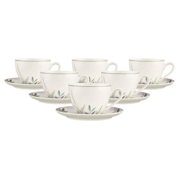Seltmann Weiden Milchkaffeetassen Mit Untertassen Savona Provence 340 Ml 6Er Set-image
