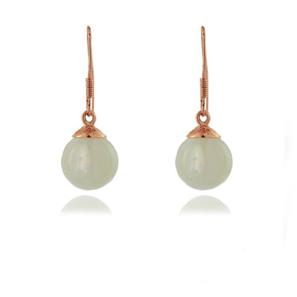 Luxenter, Ohrringe Aus 925Er Sterlingsilber Und Katzenaugen Mit 18 Karat RoséGoldplattierung-image