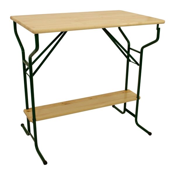 Stehtisch Bamberg 113Cm Klappbar, Metall + Holz Lackiert, Mit Fuss-StüTze-image